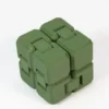 Зелений антистрес кубик Infinity Cube у складеному вигляді